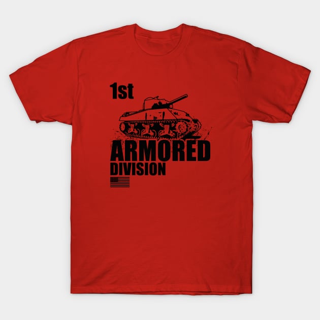 1st Armored Division T-Shirt by TCP